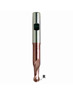 R15, 30mm, 45x25x166, Z-2, freza HSS-Co8 TiAlN, radiusinė, DIN1889, YG1, EQ492300