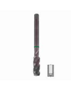 MF16x1, Sriegiklis aklai kiaurymei HSSE, Combo, su VAP danga, YG-1, TB754626