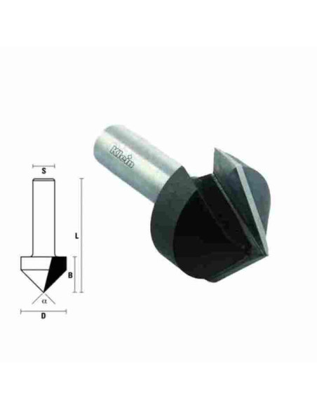 90laipsnių, 38mm, B-20, Z-2, KLEIN, Graveris medienai su kietmetaline plokštele.