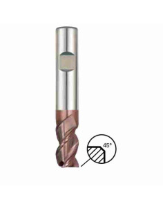 14mm, 22x14x83, Ch-0,18, Z-3, Freza kietmetalio , su nuimtu aštriu ka