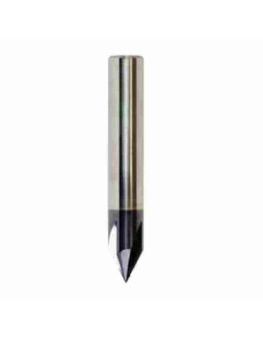 60° 4mm, 4x4x48, Z4, ZCC, briaunų, freza, TiAlN, V tipo