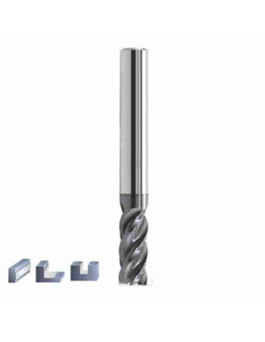 4mm, 11x50x6, Z4, Freza plienui, nerūdijančiam plienui ir titanui