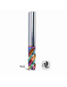 12mm, R0.2, 30x12x75, Z3 Freza kietmetalinė, DLC, aliuminiui
