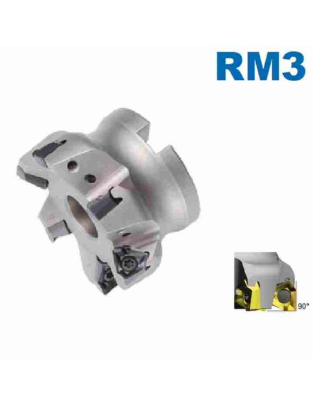 cutter 90', 8-pl. RM3PCM4125HR, Korloy, plokštelės XNKT080508