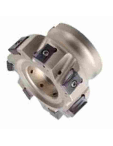 80 mm, d-27, Z-10, TP2PCM, Freza su plokštelėmis, Korloy, TP2PCM080R-27-10-LN17