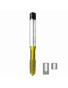 M4 x 0,7, Formeris, HSSE, TiN danga, DIN371, 6HX, YG-1, TD723246