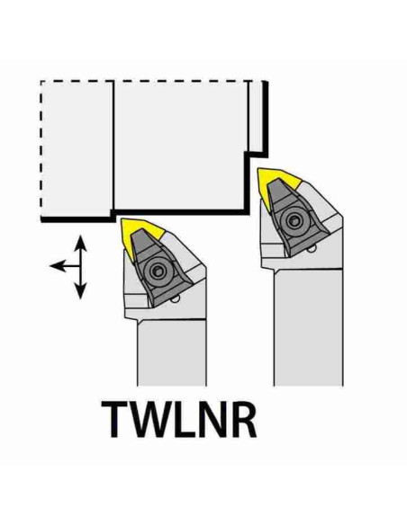TWLNR3232P08, 32x32x170xRH/WN0804,  ISO Tekinimo laikiklis, YG-1