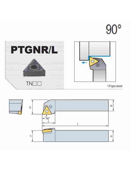 išorinio tekinimo laikiklis, PTGNL4040-S27, Korloy