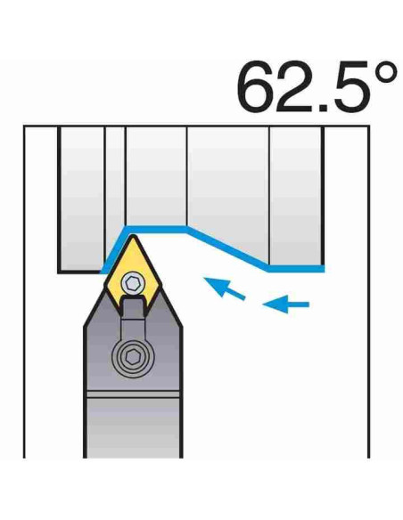 Neutralus išorinio tekinimo laikiklis, DDNNN2525-M15, Korloy, plokštelės, DNMG1506