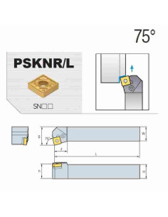 išorinio tekinimo laikiklis, PSKNL2020-K09, Korloy