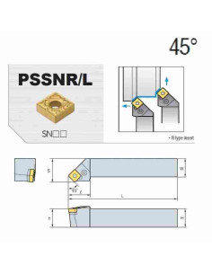išorinio tekinimo laikiklis, PSSNL4040-S19, Korloy