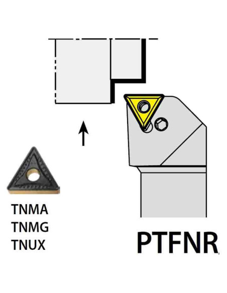 PTFNR1616H16, 16x16x100xRH/TN1604,  ISO Tekinimo laikiklis, YG-1