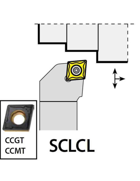 SCLCL1616H09, 16x16x100xLH/CC09T3,  ISO Tekinimo laikiklis, YG-1