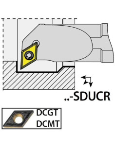 A25R-SDUCR11, 32x25x200xRH/DC11T3,  ISO Turn Holder Internal, YG-1