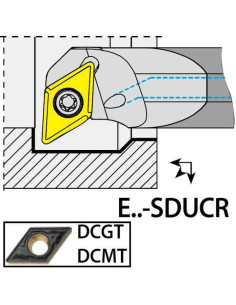 E20S-SDUCR11, 23x20x250xRH/DC11T3,  ISO Turn Holder Internal, YG-1