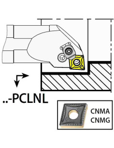 A50U-PCLNL12C, 63x50x350xLH/CN1204,  ISO Turn Holder Internal, YG-1