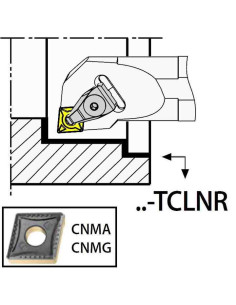 S32T-TCLNR12, 40x32x300xRH/CN1204,  ISO Turn Holder Internal, YG-1