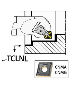 S50V-TCLNL12, 63x50x400xLH/CN1204,  ISO Turn Holder Internal, YG-1