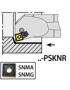 S32T-PSKNR12C, 40x32x300xRH/SN1204,  ISO Turn Holder Internal, YG-1