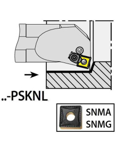 S25S-PSKNL12C, 32x25x250xLH/SN1204,  ISO Turn Holder Internal, YG-1