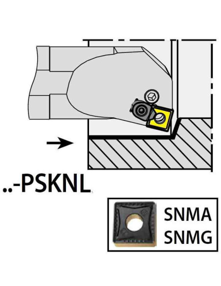 S25S-PSKNL12C, 32x25x250xLH/SN1204,  ISO Turn Holder Internal, YG-1