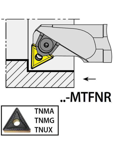S25S-MTFNR16, 32x25x250xRH/TN1604,  ISO Turn Holder Internal, YG-1
