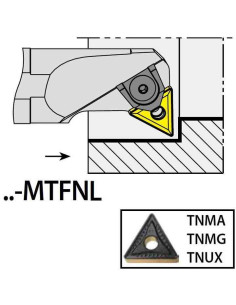 S32T-MTFNL22, 40x32x300xLH/TN2204,  ISO Turn Holder Internal, YG-1