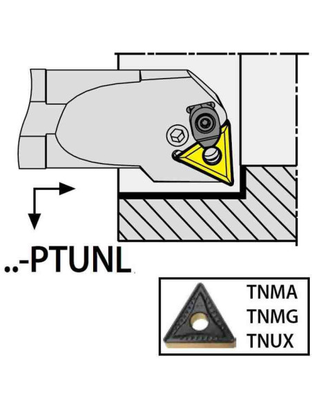 S40U-PTUNL16C, 50x40x350xLH/TN1604,  ISO Turn Holder Internal, YG-1