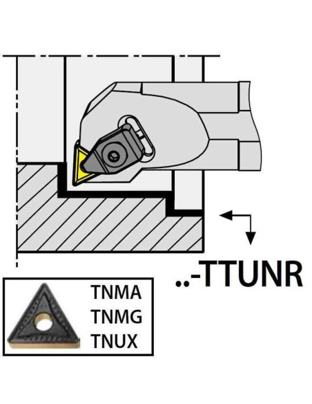 S25S-TTUNR16, 32x25x250xRH/TN1604,  ISO Turn Holder Internal, YG-1