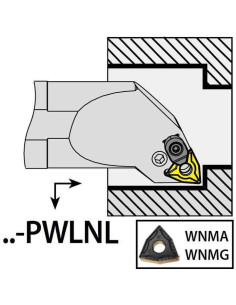 S32T-PWLNL06, 40x32x300xLH/WN0604,  ISO Turn Holder Internal, YG-1