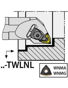 S50V-TWLNL08, 63x50x400xLH/WN0804,  ISO Turn Holder Internal, YG-1