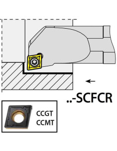 S25S-SCFCR12, 32x25x250xRH/CC1204,  ISO Turn Holder Internal, YG-1