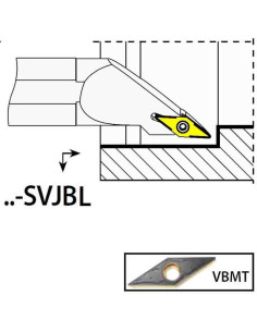 S25S-SVJBL16, 32x25x250xLH/VB1604,  ISO Turn Holder Internal, YG-1
