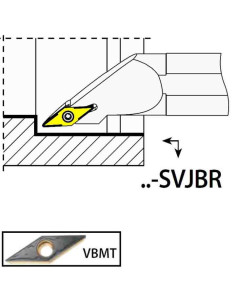 S25S-SVJBR16, 32x25x250xRH/VB1604,  ISO Turn Holder Internal, YG-1
