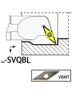 S32T-SVQBL16, 40x32x300xLH/VB1604,  ISO Turn Holder Internal, YG-1