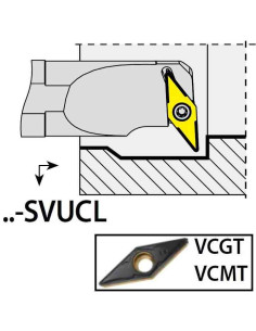 S32T-SVUCL16, 40x32x300xLH/VC1604,  ISO Turn Holder Internal, YG-1
