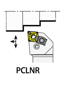 PCLNR2525M19C, 25x25x150xRH/CN1906,  ISO Tekinimo laikiklis, YG-1