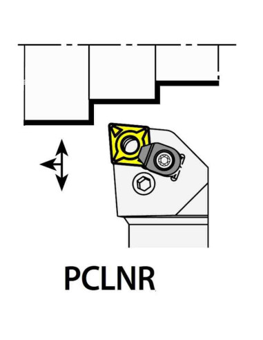 PCLNR2525M19C, 25x25x150xRH/CN1906,  ISO Tekinimo laikiklis, YG-1