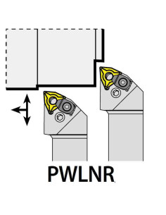 PWLNR3232P08C, 32x32x170xRH/WN0804,  ISO Tekinimo laikiklis, YG-1