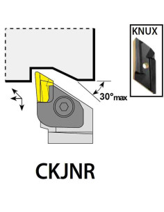 CKJNR2525M16, 25x25x150xRH/KNUX1604,  ISO Tekinimo laikiklis, YG-1