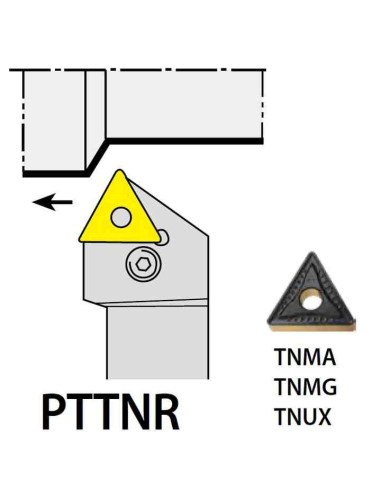 PTTNR3232P22C, 32x32x170xRH/TN2204,  ISO Tekinimo laikiklis, YG-1
