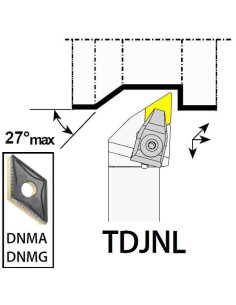 TDJNL4040S15, 40x40x250xLH/DN1506,  ISO Tekinimo laikiklis, YG-1