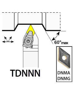 TDNNN2020K15, 20x20x125xNH/DN1506,  ISO Tekinimo laikiklis, YG-1