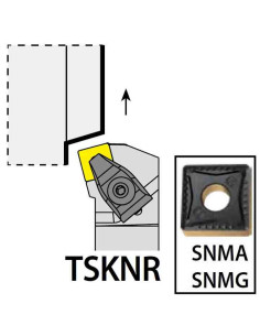 TSKNR2525M12, 25x25x150xRH/SN1204,  ISO Tekinimo laikiklis, YG-1