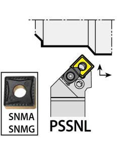 PSSNL2525M12C, 25x25x150xLH/SN1204,  ISO Tekinimo laikiklis, YG-1