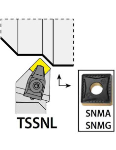 TSSNL3232P12, 32x32x170xLH/SN1204,  ISO Tekinimo laikiklis, YG-1
