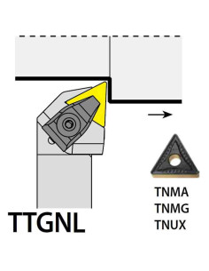 TTGNL3232P22, 32x32x170xLH/TN2204,  ISO Tekinimo laikiklis, YG-1