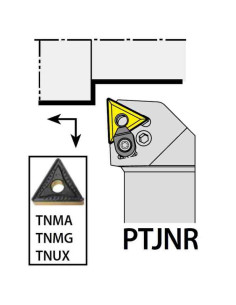 PTJNR3232P16, 32x32x170xRH/TN1604,  ISO Tekinimo laikiklis, YG-1