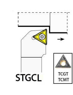 STGCL1616H16, 16x16x100xLH/TC16T3,  ISO Tekinimo laikiklis, YG-1