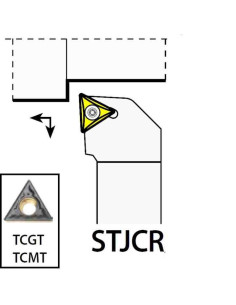 STJCR2525M16, 25x25x150xRH/TC16T3,  ISO Tekinimo laikiklis, YG-1